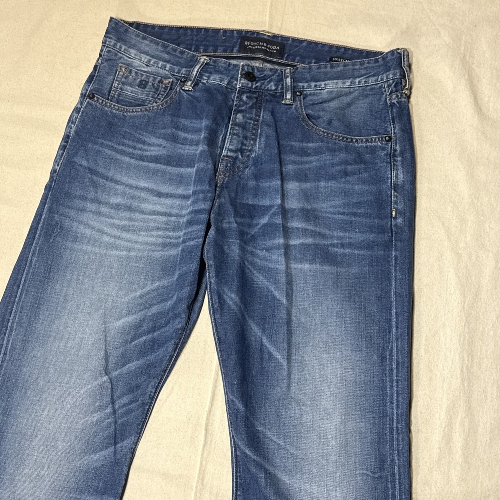 SCOTCH & SODA Snatch Jeans Regular Straight Button Fly Men 36W x 33L